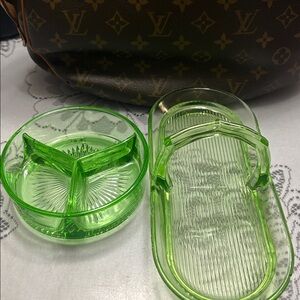 Uranium glass 1930’s excellent condition